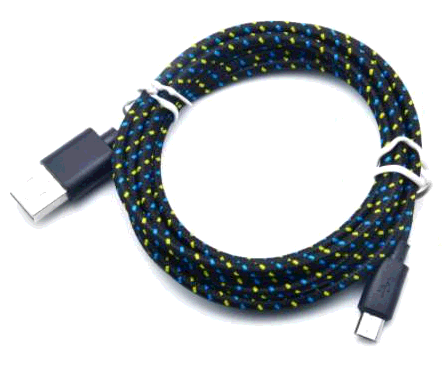 6ft Micro USB to USB-A Braided Sync & Charge Cable,