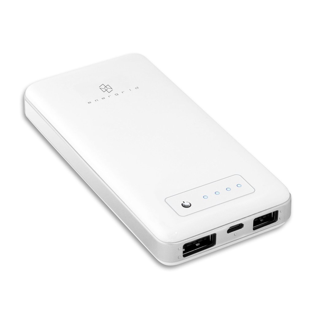 Energrid Accessible Portable Power Bank and Charger, 15,000mAh